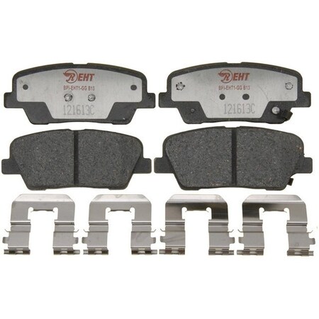 R/M Brakes BRAKE PADS OEM OE Replacement Hybrid Technology Includes Mounting Hardware EHT1284H